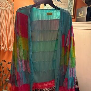 Multicolor Fringe Jacket